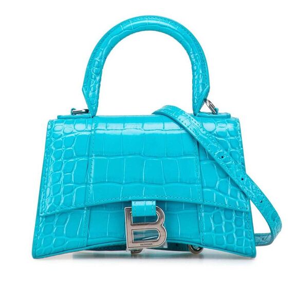 Pre Loved balenciaga Women Blue Satchel - Picture 1 of 8
